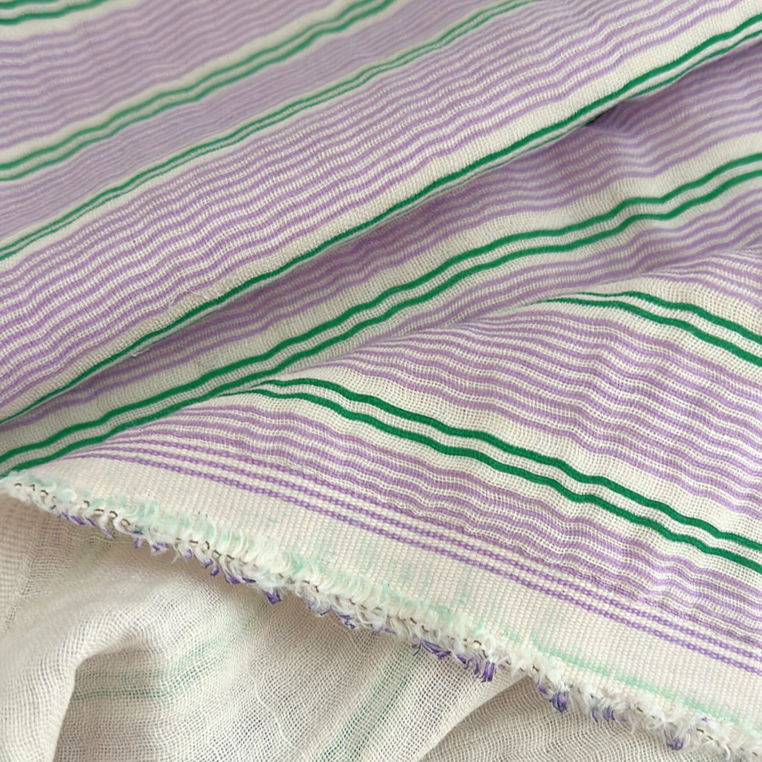 【新作即納】bagel stripe garze / コットン  / ガーゼ / ストライプ［CO020］