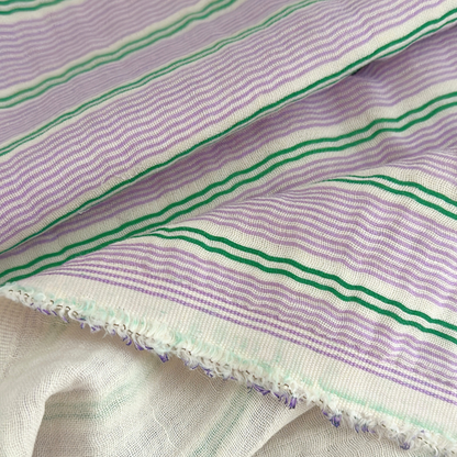 【新作即納】bagel stripe garze / コットン  / ガーゼ / ストライプ［CO020］