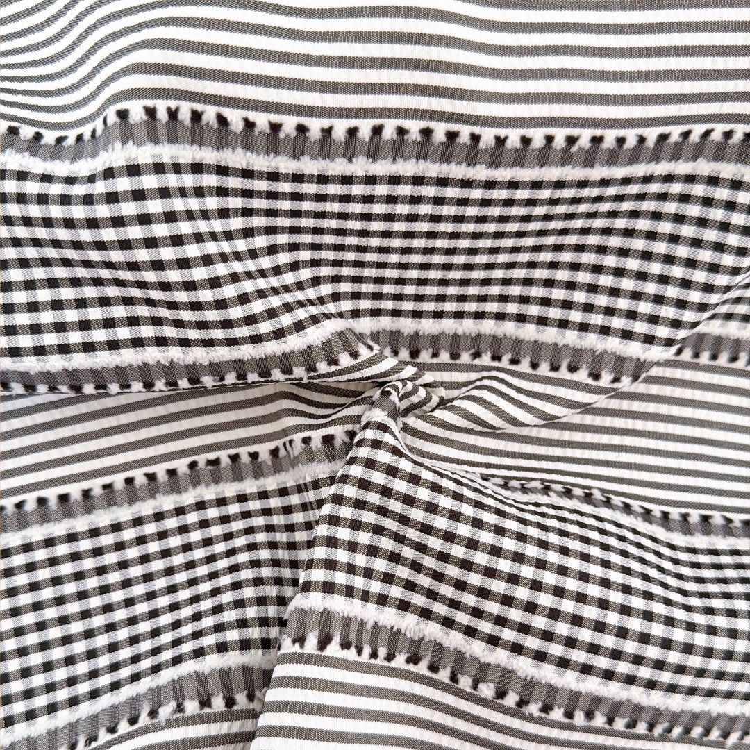 【即納】daily check & stripe / チェック / ストライプ / ポリエステル［PO026］