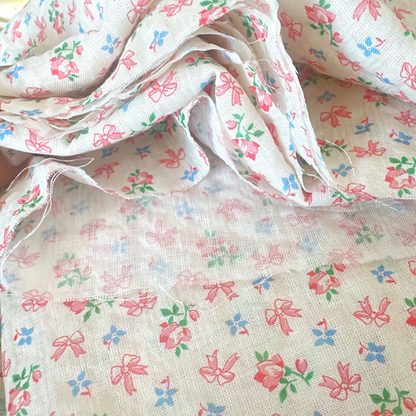 【即納】garden flower ribbon  / コットン / レーヨン / リボン / フラワー［CO031］