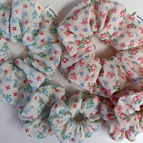 【即納】garden flower ribbon  / コットン / レーヨン / リボン / フラワー［CO031］