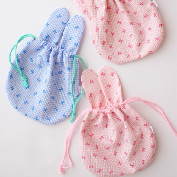 【即納】ripple mini ribbon check / コットン  / リボン / チェック ［CO022］