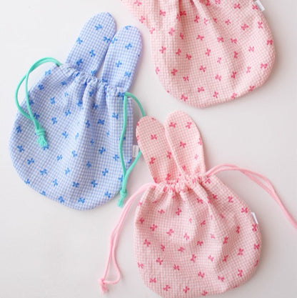 【即納】ripple mini ribbon check / コットン  / リボン / チェック ［CO022］