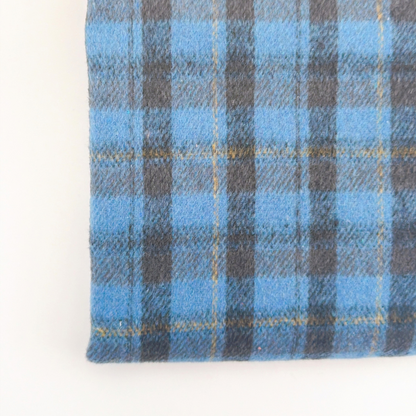 【即納】fluffy wool check / ウール / チェック / コットン / ポリエステル［CO087］