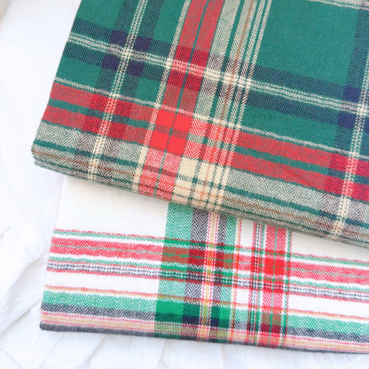 【即納】christmas tartan check / チェック / コットン［CO088］