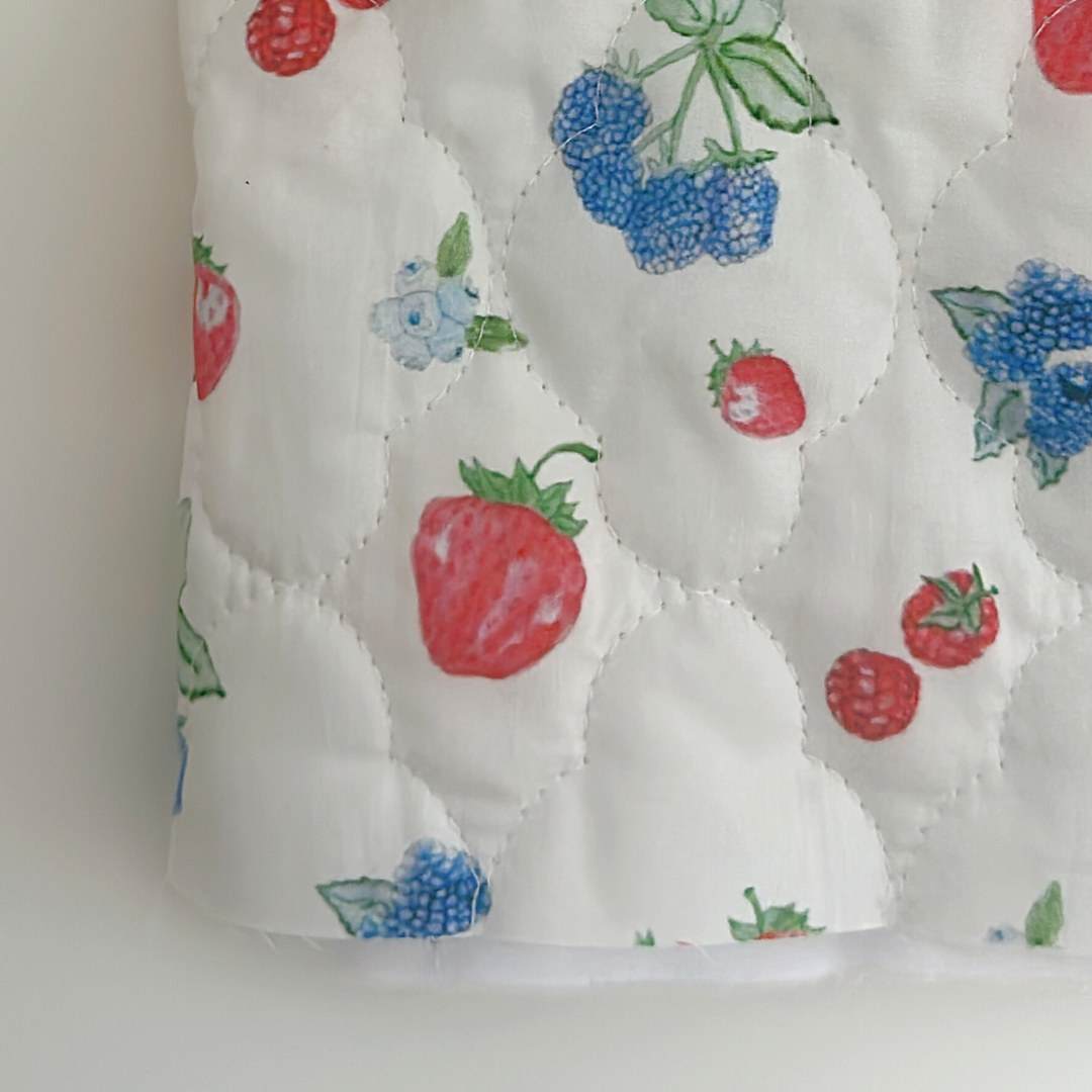 【即納】yogurt berry quilting / イチゴ / キルティング［QU025］