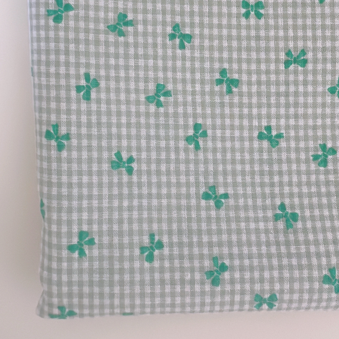 【即納】ripple mini ribbon check / コットン  / リボン / チェック ［CO022］