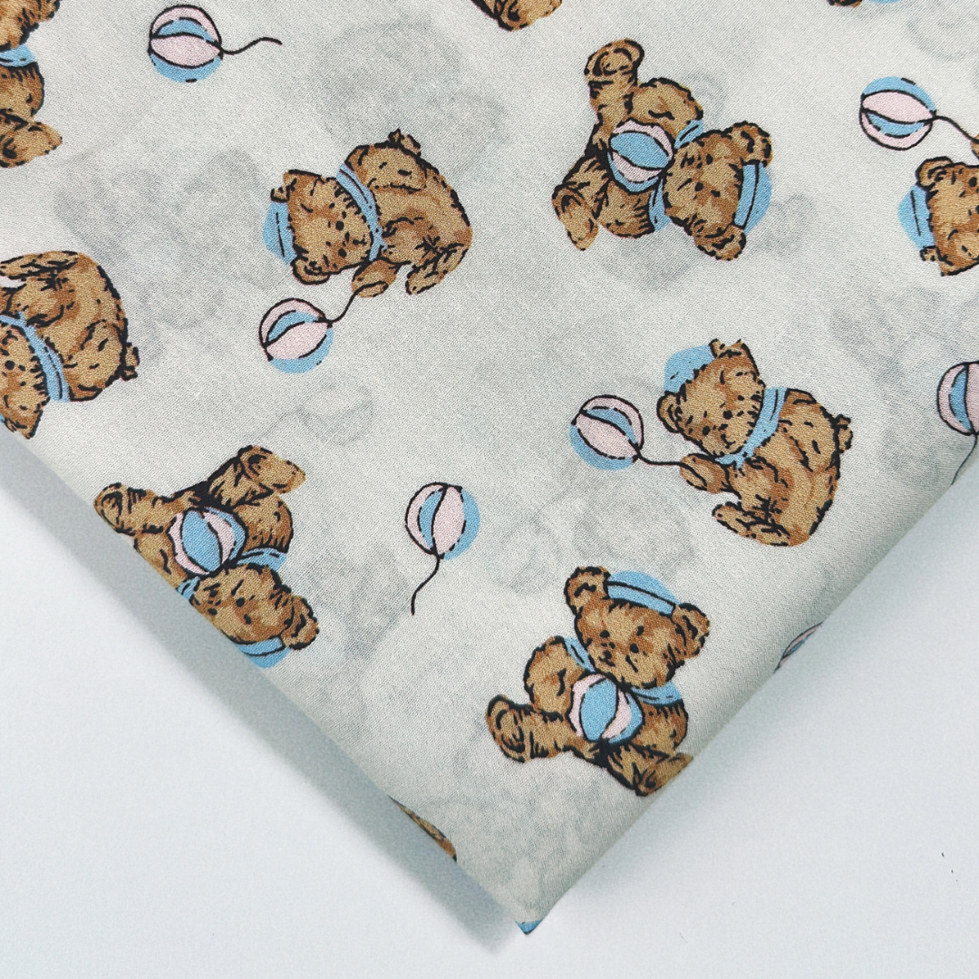 【即納】balloon bear / くまさん  / キルティングあり＆なし［QU015］