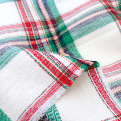 【即納】christmas tartan check / チェック / コットン［CO088］