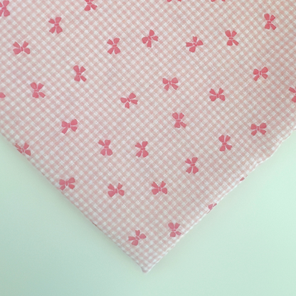 【即納】ripple mini ribbon check / コットン  / リボン / チェック ［CO022］