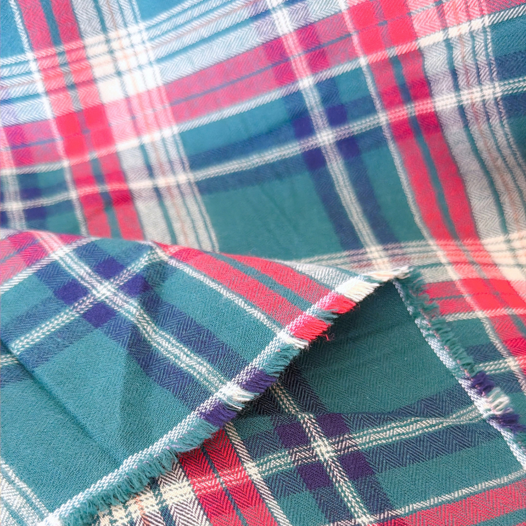 【即納】christmas tartan check / チェック / コットン［CO088］
