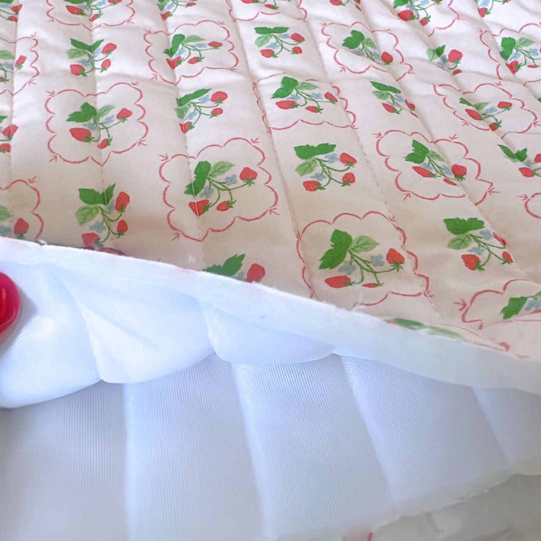 【即納】raspberry quilting / いちご  / キルティングあり＆なし［QU021］