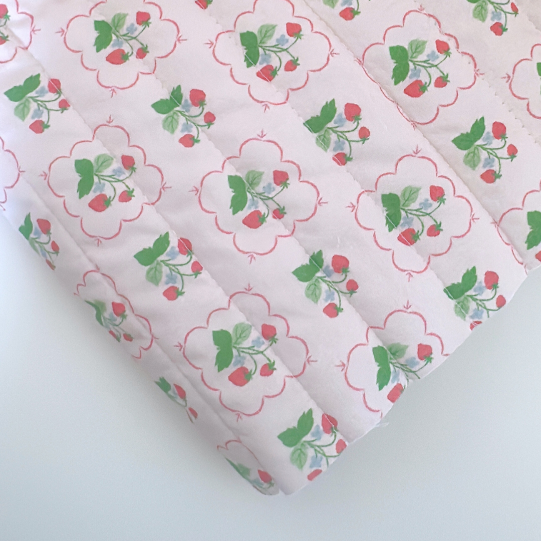 【即納】raspberry quilting / いちご  / キルティングあり＆なし［QU021］