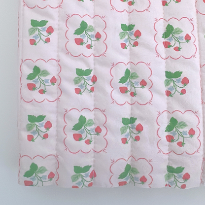 【即納】raspberry quilting / いちご  / キルティングあり＆なし［QU021］