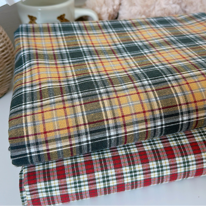 【即納】holiday plaid fabric / コットン / チェック［CO055］
