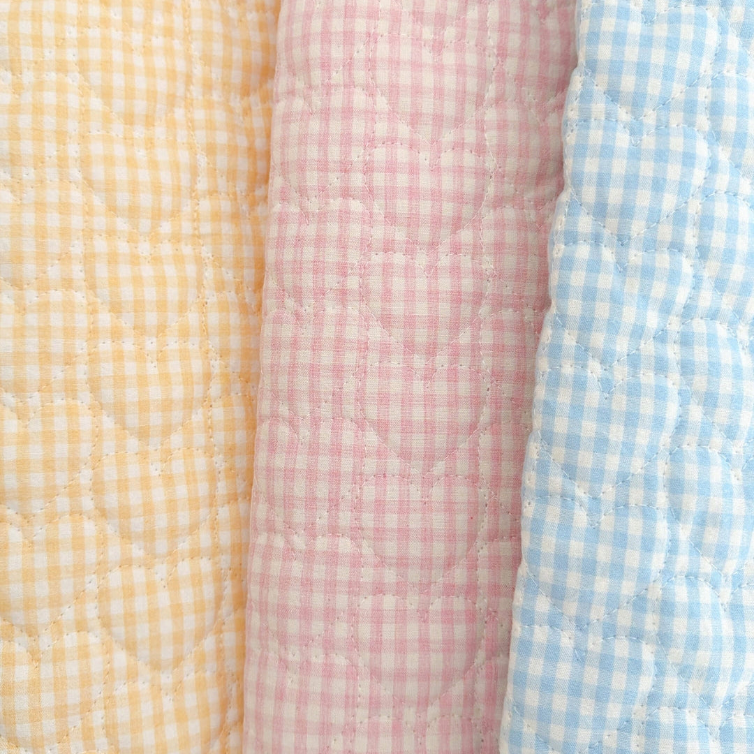【即納】angel gingham quilting / ハート / ギンガム / cotton / キルティング［QU039］