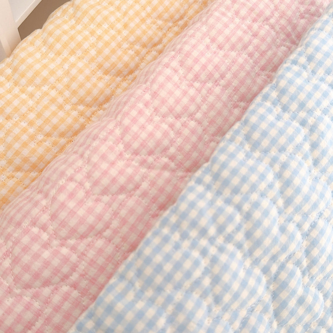 【即納】angel gingham quilting / ハート / ギンガム / cotton / キルティング［QU039］