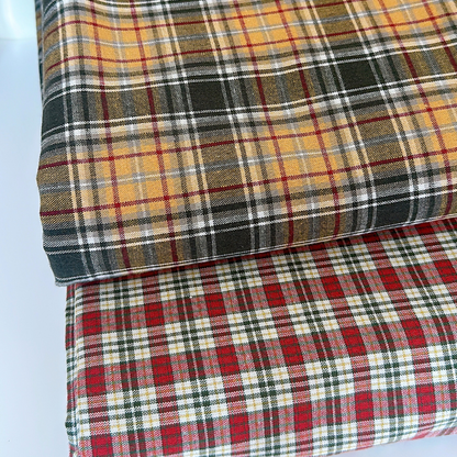 【即納】holiday plaid fabric / コットン / チェック［CO055］