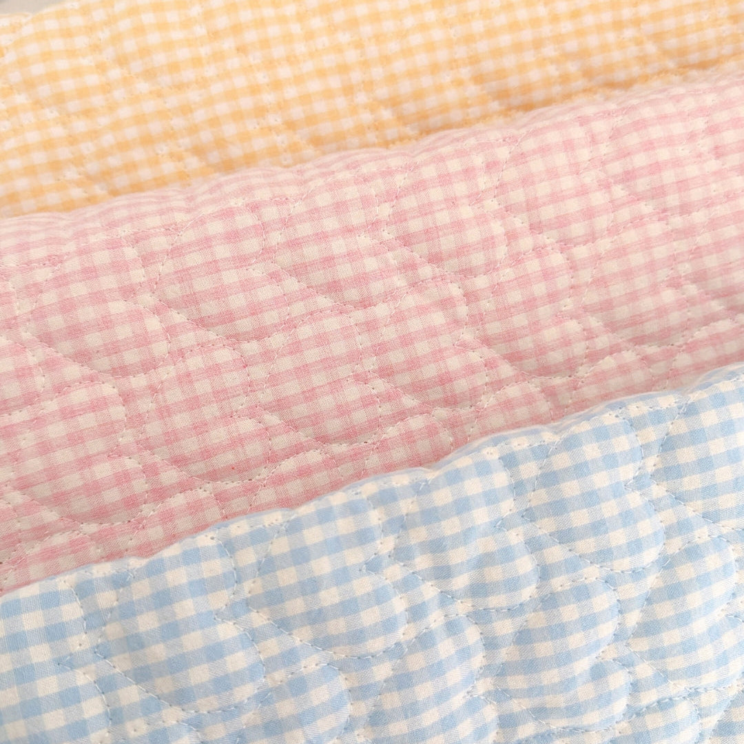 【即納】angel gingham quilting / ハート / ギンガム / cotton / キルティング［QU039］