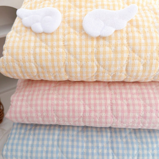 【即納】angel gingham quilting / ハート / ギンガム / cotton / キルティング［QU039］