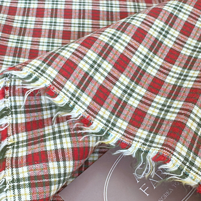 【即納】holiday plaid fabric / コットン / チェック［CO055］