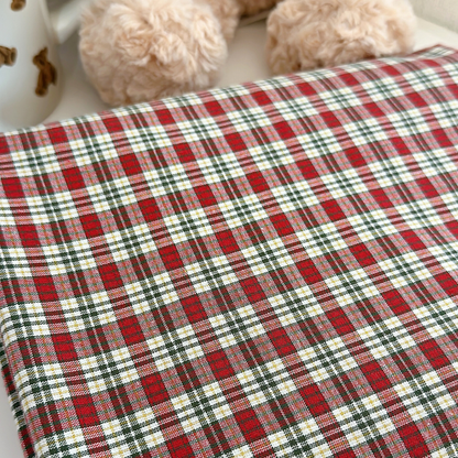 【即納】holiday plaid fabric / コットン / チェック［CO055］