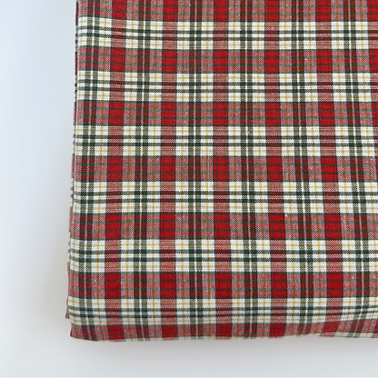 【即納】holiday plaid fabric / コットン / チェック［CO055］