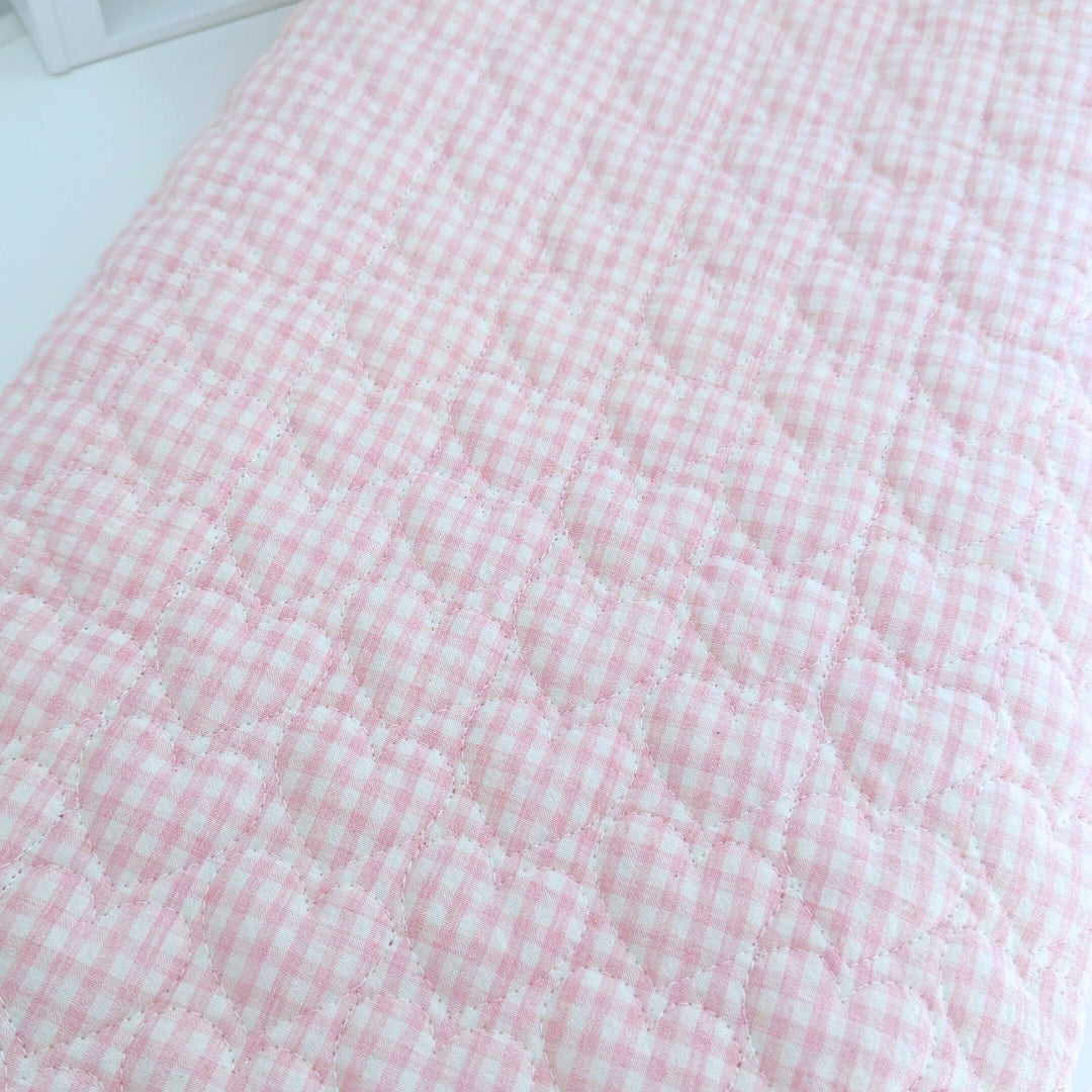 【即納】angel gingham quilting / ハート / ギンガム / cotton / キルティング［QU039］