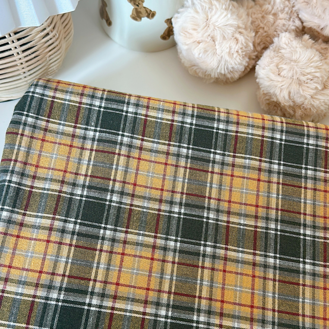 【即納】holiday plaid fabric / コットン / チェック［CO055］