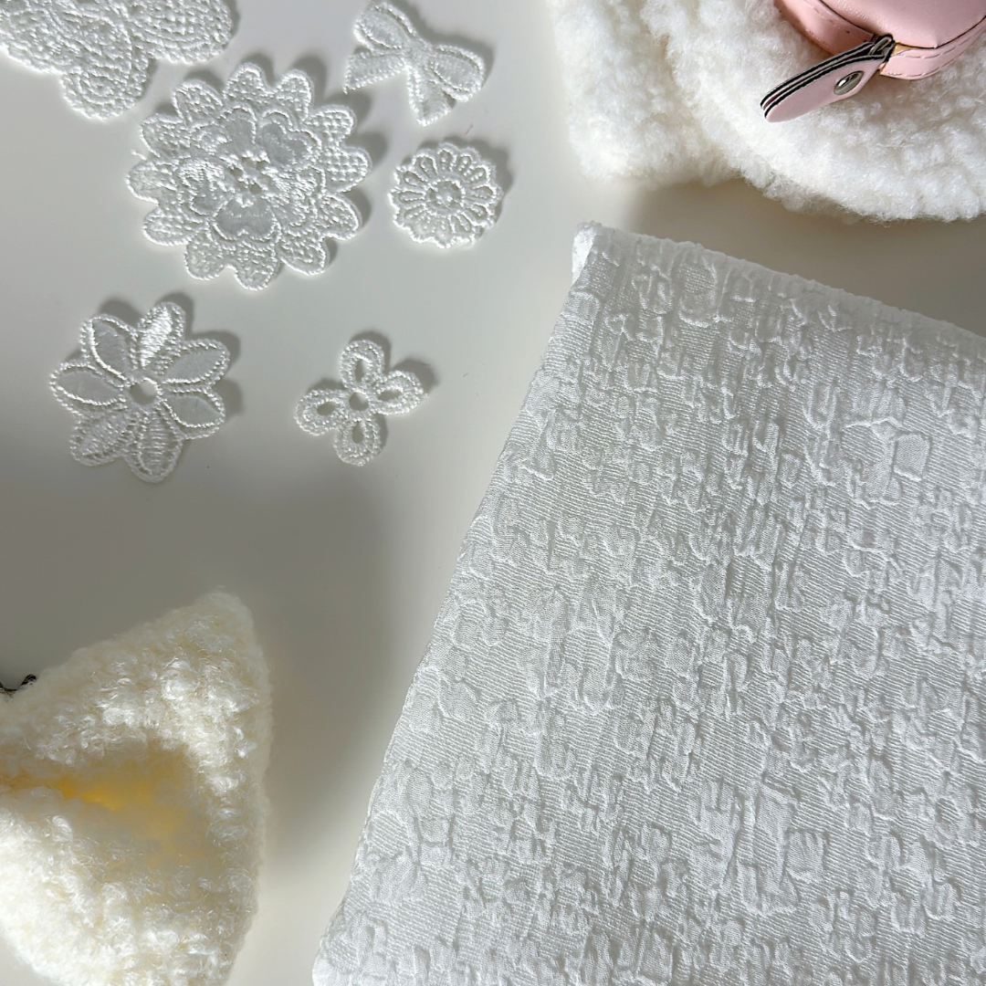 【即納】emboss flower / フラワー / ジャカード［PO011］