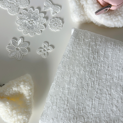 【即納】emboss flower / フラワー / ジャカード［PO011］