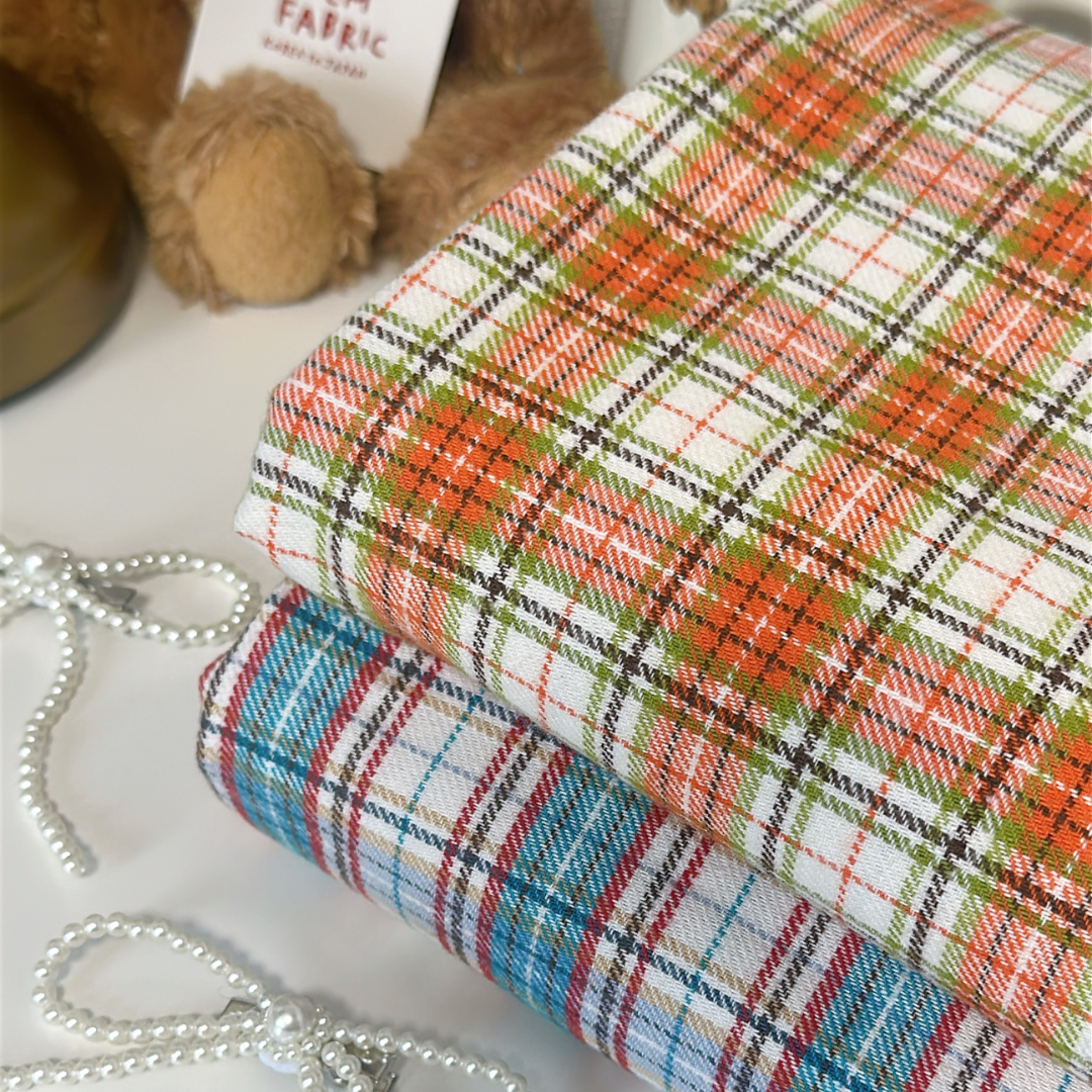 【即納】winter candy check / チェック / コットン［CO030］