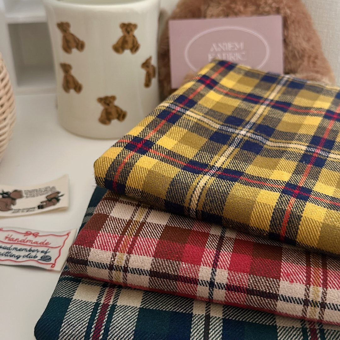 【即納】autumn picnic check / コットン / チェック［CO056］