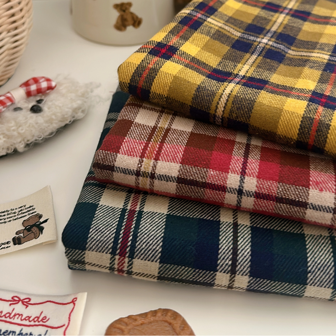 【即納】autumn picnic check / コットン / チェック［CO056］