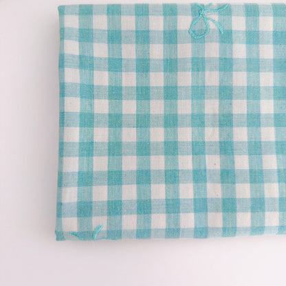 【即納】french gingham ribbon / 刺繍 / コットン / ギンガム / リボン［EM011］
