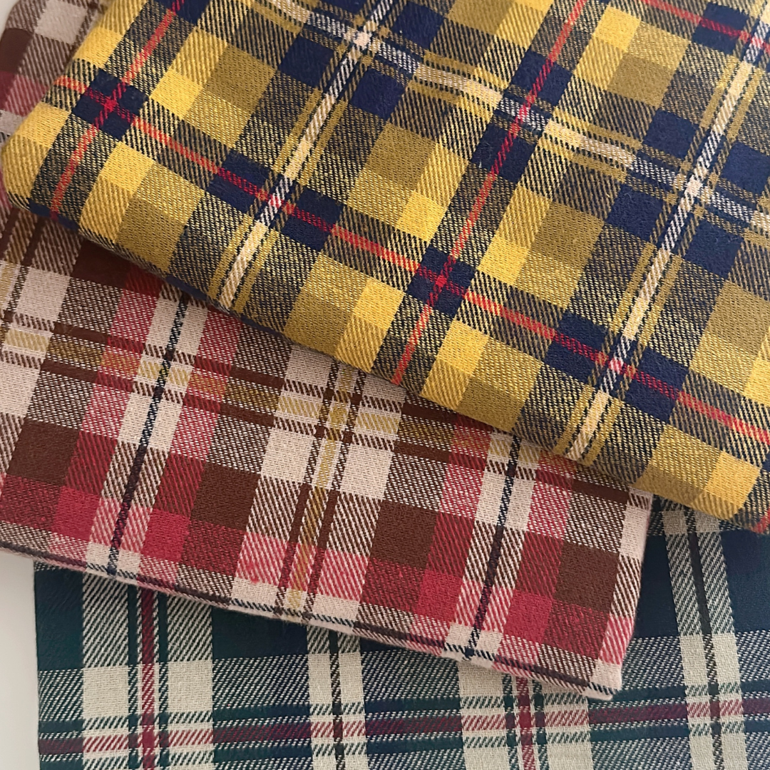 【即納】autumn picnic check / コットン / チェック［CO056］