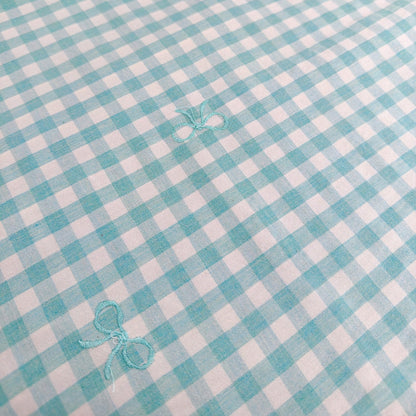 【即納】french gingham ribbon / 刺繍 / コットン / ギンガム / リボン［EM011］