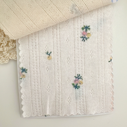 【即納】petite flower eyelet / アイレットニット / フラワー［KN003］