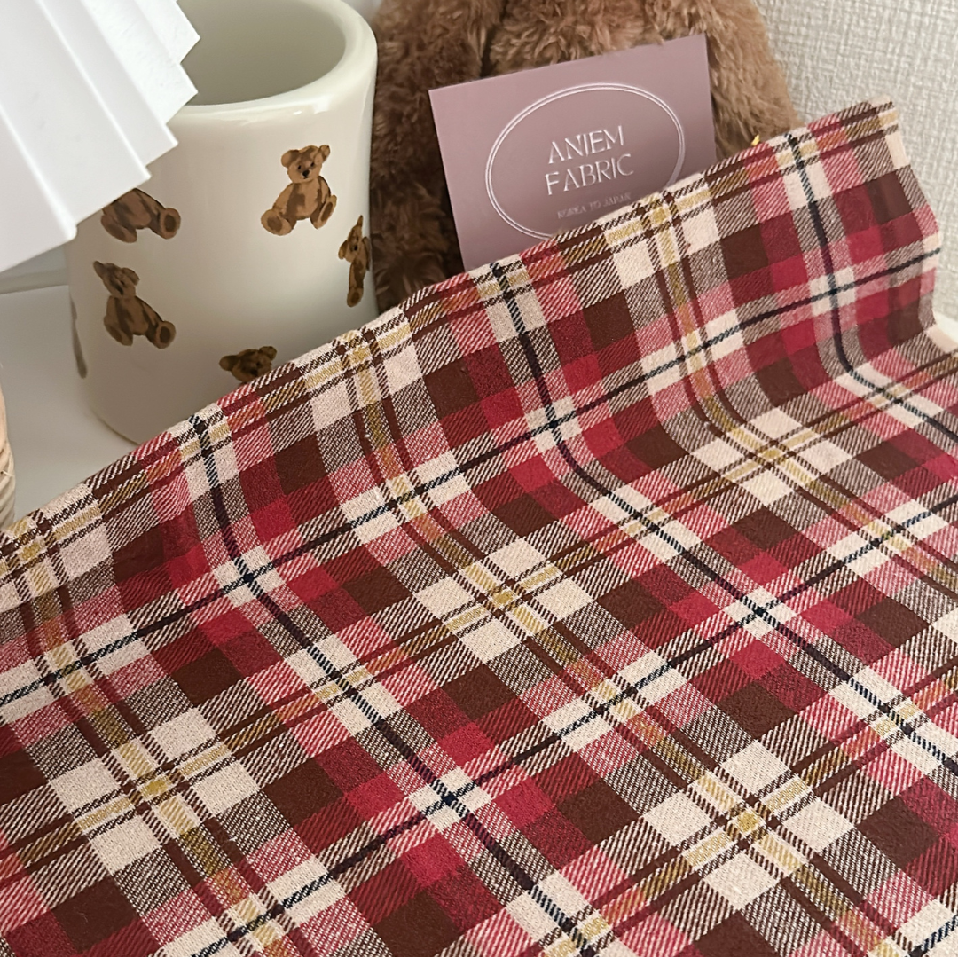 【即納】autumn picnic check / コットン / チェック［CO056］