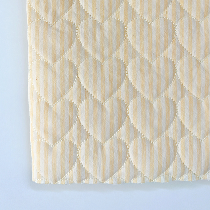 【即納】sugar stripe heart quilting  / ストライプ / キルティング［QU022］