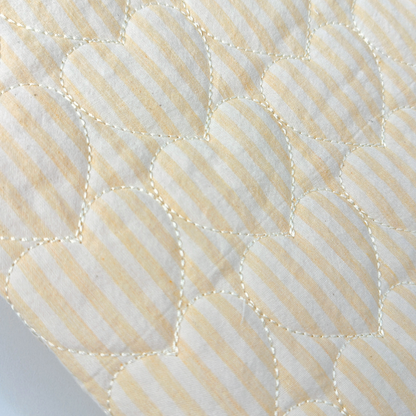 【即納】sugar stripe heart quilting  / ストライプ / キルティング［QU022］