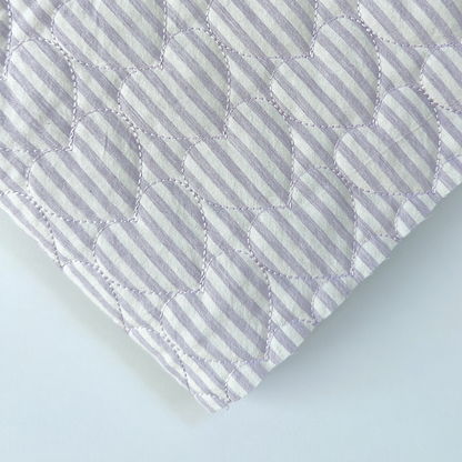 【即納】sugar stripe heart quilting  / ストライプ / キルティング［QU022］