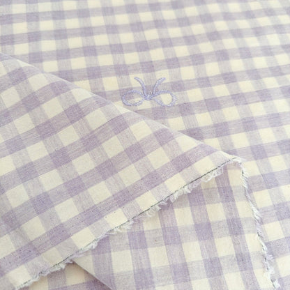 【即納】french gingham ribbon / 刺繍 / コットン / ギンガム / リボン［EM011］