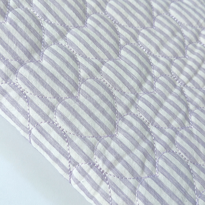【即納】sugar stripe heart quilting  / ストライプ / キルティング［QU022］
