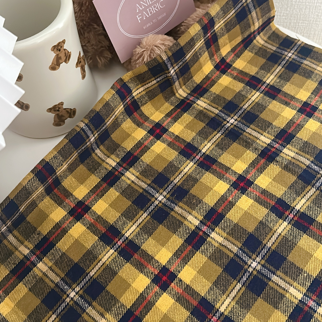 【即納】autumn picnic check / コットン / チェック［CO056］