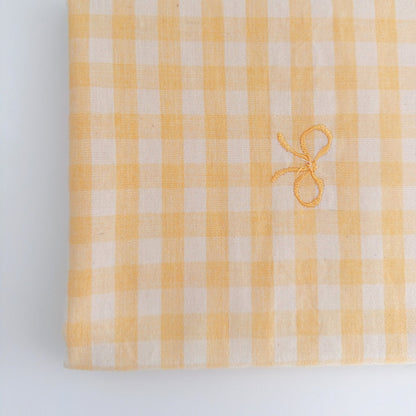 【即納】french gingham ribbon / 刺繍 / コットン / ギンガム / リボン［EM011］