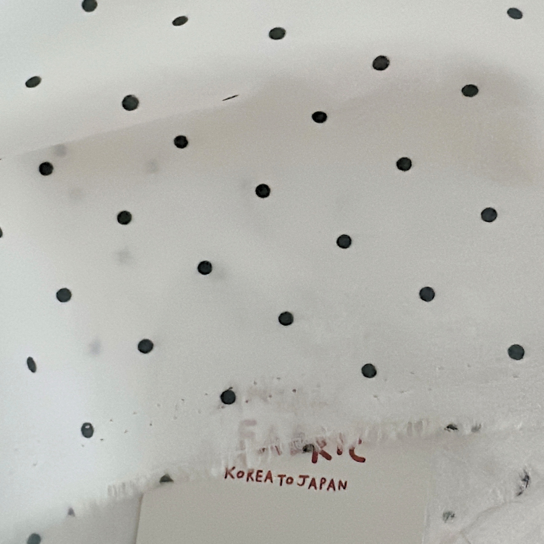 【即納】basic dot black / コットン / ドット［CO045］