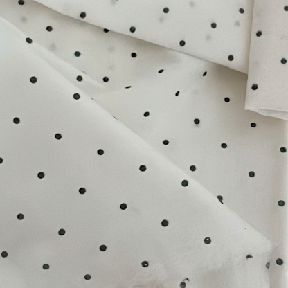 【即納】basic dot black / コットン / ドット［CO045］