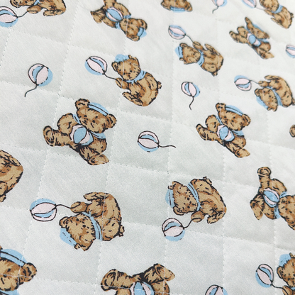 【即納】balloon bear / くまさん  / キルティングあり＆なし［QU015］