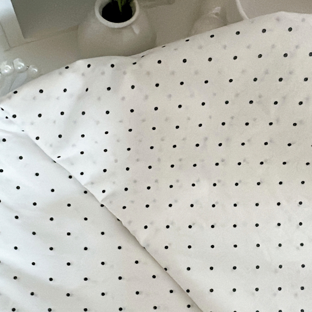 【即納】basic dot black / コットン / ドット［CO045］